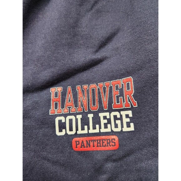 Hanover College Panthers Joggers Navy Fleece Drawstring Sweatpants Womens XS EUC - Picture 4 of 8